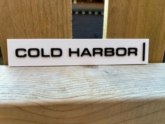 Cold Harbour Sign Lumon Severance