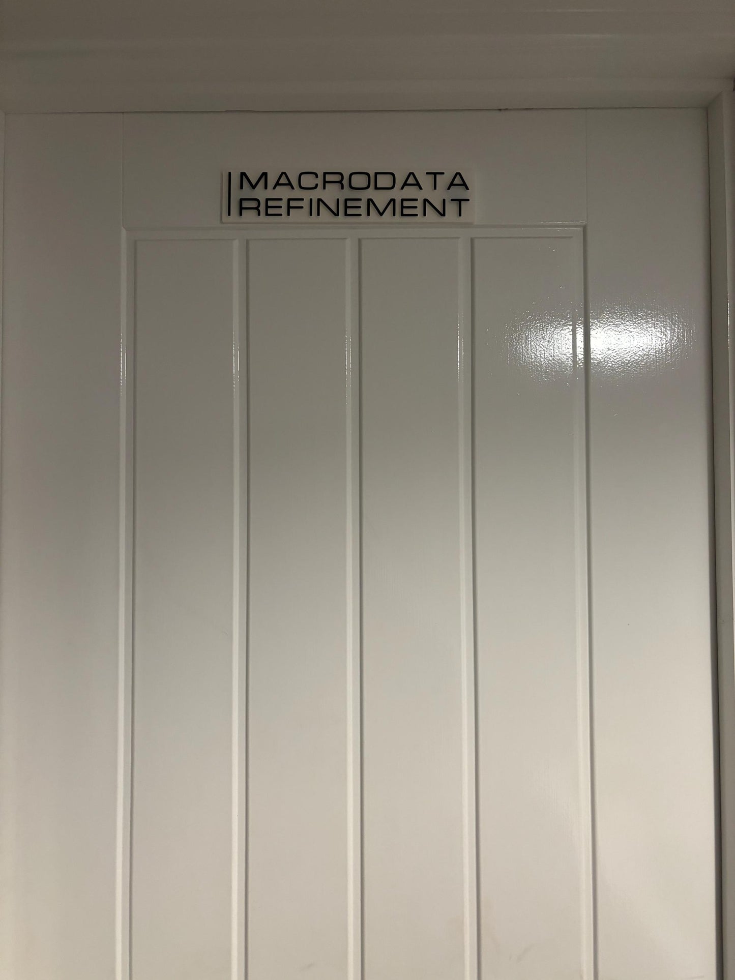 Macrodata Refinement Wall-Door Sign