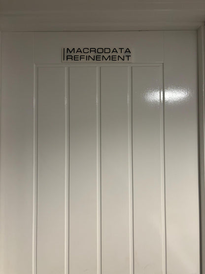 Macrodata Refinement Wall-Door Sign